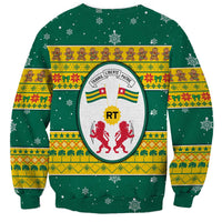 Togo Christmas Sweatshirt with Santa Lion Drummer Gingerbread and National Emblem - Wonder Print Shop