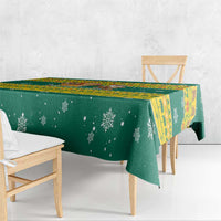 Togo Christmas Tablecloth with Santa Lion Drummer Gingerbread and National Emblem - Wonder Print Shop