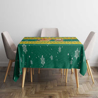 Togo Christmas Tablecloth with Santa Lion Drummer Gingerbread and National Emblem - Wonder Print Shop