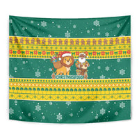 Togo Christmas Tapestry with Santa Lion Drummer Gingerbread and National Emblem - Wonder Print Shop