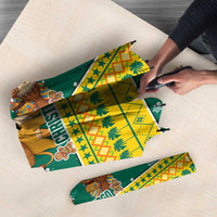 Togo Christmas Umbrella with Santa Lion Drummer Gingerbread and National Emblem - Wonder Print Shop