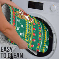 Togo Christmas Bathroom Set with Santa Poinsettia Flower Tree Gifts and African Print Pattern - Wonder Print Shop