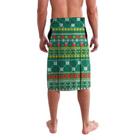 Togo Christmas Lavalava with Santa Poinsettia Flower Tree Gifts and African Print Pattern - Wonder Print Shop