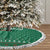 Saudi Arabia Christmas Tree Skirt with Green Pattern, Traditional Script Motif, and Camel Caravan Silhouette - Wonder Print Shop