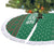 Saudi Arabia Christmas Tree Skirt with Green Pattern, Traditional Script Motif, and Camel Caravan Silhouette - Wonder Print Shop