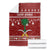 Saudi Arabia Christmas Blanket with Red Festive Pattern, National Emblem with Palm and Swords, and Map Motif - Wonder Print Shop