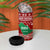 Saudi Arabia Christmas 4 in 1 Can Cooler Tumbler with Red Festive Pattern, National Emblem with Palm and Swords, and Map Motif - Wonder Print Shop