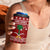 Saudi Arabia Christmas 4 in 1 Can Cooler Tumbler with Red Festive Pattern, National Emblem with Palm and Swords, and Map Motif - Wonder Print Shop