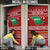 Saudi Arabia Christmas Door Cover with Red Festive Pattern, National Emblem with Palm and Swords, and Map Motif - Wonder Print Shop