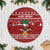 Saudi Arabia Christmas Tree Skirt with Red Festive Pattern, National Emblem with Palm and Swords, and Map Motif - Wonder Print Shop