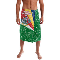Seychelles Christmas Lavalava with Flag Colors Pattern, Tropical Bird Motif, and National Coat of Arms - Wonder Print Shop