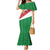Seychelles Christmas Mermaid Dress with Flag Colors Pattern, Tropical Bird Motif, and National Coat of Arms - Wonder Print Shop