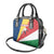 Seychelles Christmas Shoulder Handbag with Flag Colors Pattern, Tropical Bird Motif, and National Coat of Arms - Wonder Print Shop