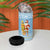 Seychelles Christmas 4 in 1 Can Cooler Tumbler with Ocean Blue Pattern, Marlin Fish Artwork, and Surfing Santa Motif - Wonder Print Shop