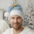 Seychelles Christmas Santa Hat with Ocean Blue Pattern, Marlin Fish Artwork, and Surfing Santa Motif - Wonder Print Shop