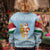 Seychelles Christmas Kid Ugly Christmas Sweater with Ocean Blue Pattern, Marlin Fish Artwork, and Surfing Santa Motif - Wonder Print Shop