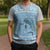 Seychelles Christmas Knitted V-Neck Vest with Ocean Blue Pattern, Marlin Fish Artwork, and Surfing Santa Motif - Wonder Print Shop