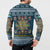 Sierra Leone Christmas Button Sweatshirt with Ornamental Pattern, National Coat of Arms, and Festive Motif - Wonder Print Shop