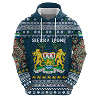 Sierra Leone Christmas Hoodie with Ornamental Pattern, National Coat of Arms, and Festive Motif - Wonder Print Shop