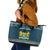 Sierra Leone Christmas Leather Tote Bag with Ornamental Pattern, National Coat of Arms, and Festive Motif - Wonder Print Shop