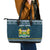 Sierra Leone Christmas Leather Tote Bag with Ornamental Pattern, National Coat of Arms, and Festive Motif - Wonder Print Shop