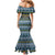 Sierra Leone Christmas Mermaid Dress with Ornamental Pattern, National Coat of Arms, and Festive Motif - Wonder Print Shop