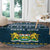 Sierra Leone Christmas Round Carpet with Ornamental Pattern, National Coat of Arms, and Festive Motif - Wonder Print Shop