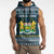 Sierra Leone Christmas Sleeveless Hoodie with Ornamental Pattern, National Coat of Arms, and Festive Motif - Wonder Print Shop