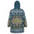 Sierra Leone Christmas Wearable Blanket Hoodie with Ornamental Pattern, National Coat of Arms, and Festive Motif - Wonder Print Shop