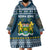 Sierra Leone Christmas Wearable Blanket Hoodie with Ornamental Pattern, National Coat of Arms, and Festive Motif - Wonder Print Shop