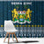 Sierra Leone Christmas Window Curtain with Ornamental Pattern, National Coat of Arms, and Festive Motif - Wonder Print Shop