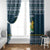 Sierra Leone Christmas Window Curtain with Ornamental Pattern, National Coat of Arms, and Festive Motif - Wonder Print Shop