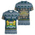 Sierra Leone Christmas Women V-Neck T-Shirt with Ornamental Pattern, National Coat of Arms, and Festive Motif - Wonder Print Shop