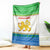 Sierra Leone Christmas Blanket with Festive Green Pattern, Golden Lion Emblem, and Santa Sleigh Motif - Wonder Print Shop
