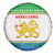 Sierra Leone Christmas Spare Tire Cover with Festive Green Pattern, Golden Lion Emblem, and Santa Sleigh Motif - Wonder Print Shop