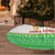 Sierra Leone Christmas Tree Skirt with Festive Green Pattern, Golden Lion Emblem, and Santa Sleigh Motif - Wonder Print Shop