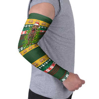 Christmas T Rex In Noel Tree Arm Sleeves Xmas Holiday Patterns - Wonder Print Shop