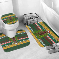 Christmas T Rex In Noel Tree Bathroom Set Xmas Holiday Patterns - Wonder Print Shop