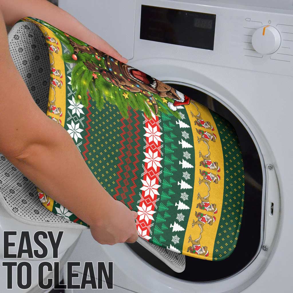 Christmas T Rex In Noel Tree Bathroom Set Xmas Holiday Patterns - Wonder Print Shop