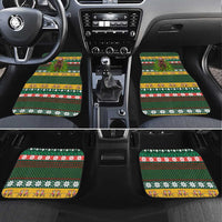 Christmas T Rex In Noel Tree Car Mats Xmas Holiday Patterns - Wonder Print Shop