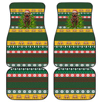 Christmas T Rex In Noel Tree Car Mats Xmas Holiday Patterns - Wonder Print Shop