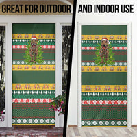 Christmas T Rex In Noel Tree Door Cover Xmas Holiday Patterns - Wonder Print Shop