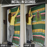 Christmas T Rex In Noel Tree Door Cover Xmas Holiday Patterns - Wonder Print Shop
