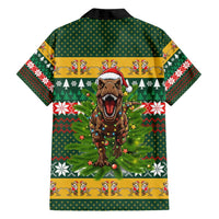 Christmas T Rex In Noel Tree Family Matching Off Shoulder Maxi Dress and Hawaiian Shirt Xmas Holiday Patterns - Wonder Print Shop