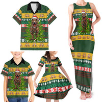 Christmas T Rex In Noel Tree Family Matching Tank Maxi Dress and Hawaiian Shirt Xmas Holiday Patterns - Wonder Print Shop