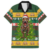 Christmas T Rex In Noel Tree Hawaiian Shirt Xmas Holiday Patterns - Wonder Print Shop