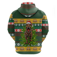 Christmas T Rex In Noel Tree Hoodie Xmas Holiday Patterns - Wonder Print Shop