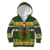 Christmas T Rex In Noel Tree Kid Hoodie Xmas Holiday Patterns - Wonder Print Shop