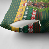 Christmas T Rex In Noel Tree Pillow Cover Xmas Holiday Patterns - Wonder Print Shop