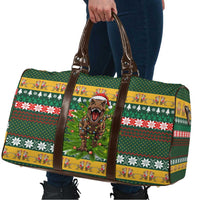 Christmas T Rex In Noel Tree Travel Bag Xmas Holiday Patterns - Wonder Print Shop